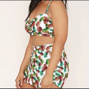 Forever21 plus 2-Piece Pineapple Swimsuit size 0X